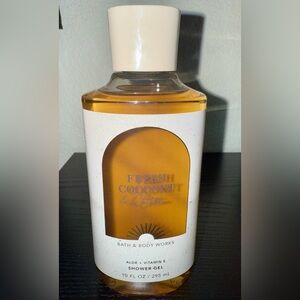 Fresh Coconut & Cotton Bath & Body Works Body Wash Shower Gel BBW NWT